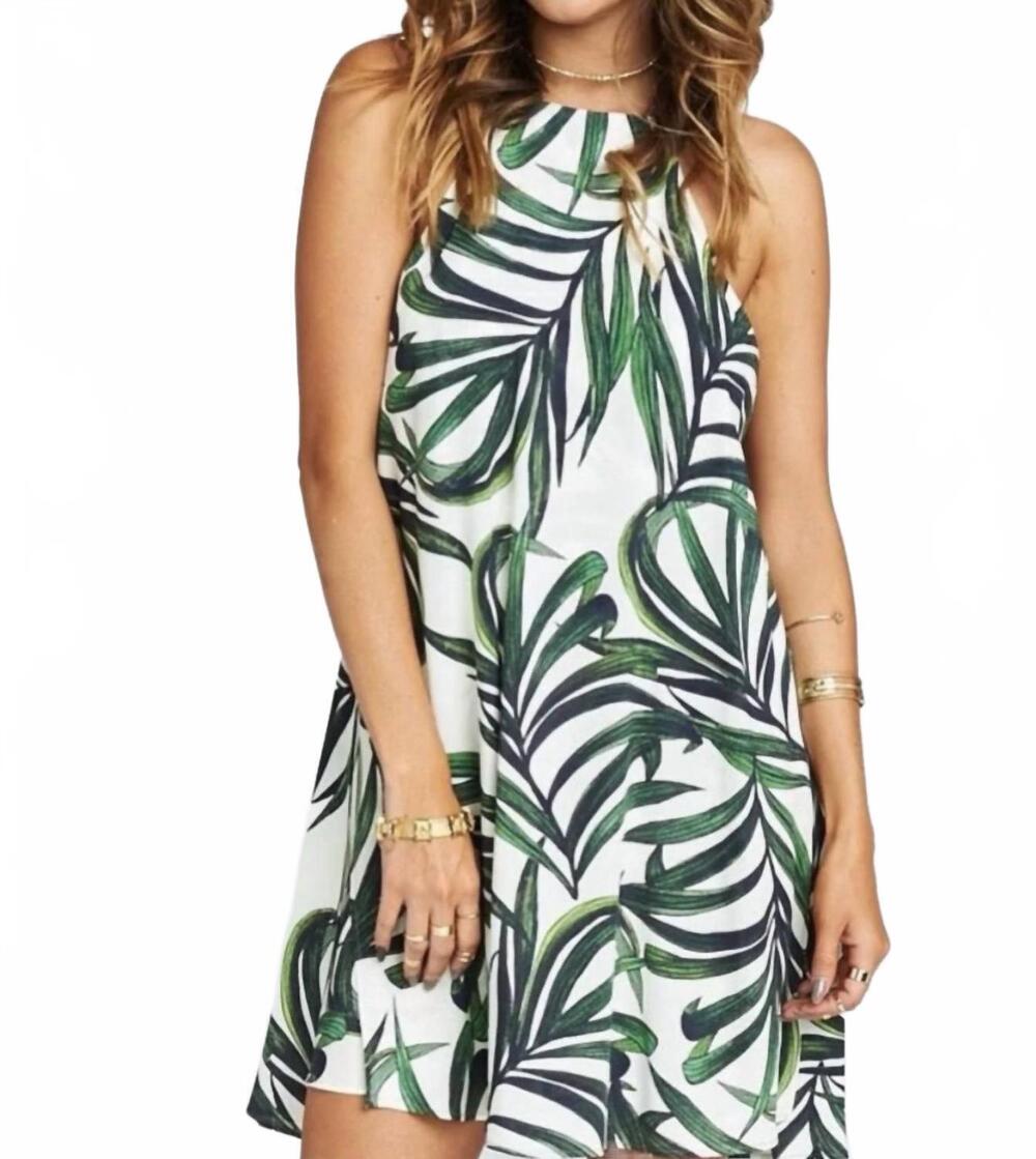 NEW SHOW ME YOUR MUMU byron dress in palm pattern